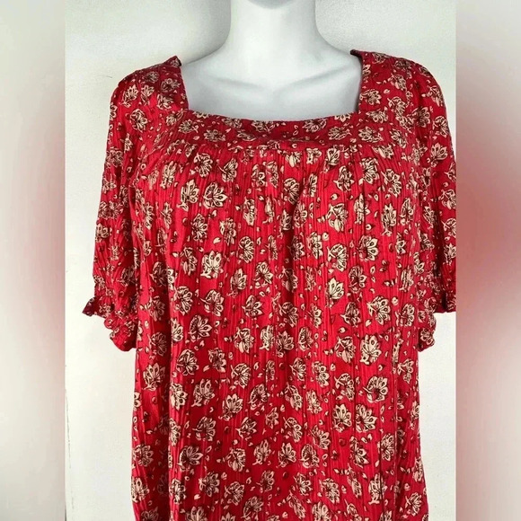 LUCKY BRAND Women’s Small Boho Chic Peasant Blouse - Picture 3 of 5